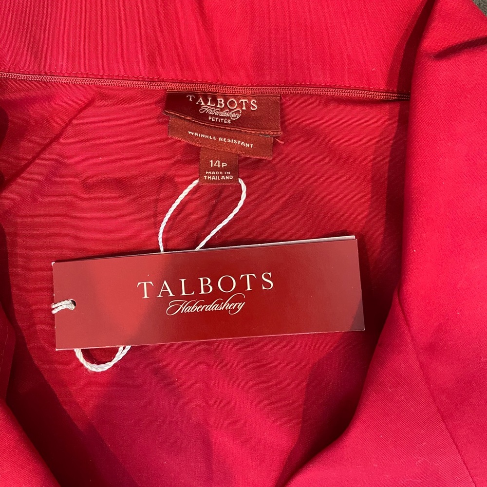 Talbots Red Button Down - image 2